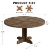 Phoebe Round Dining Table with Curved Legs for Dining Room - 2 of 2