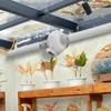 VEVOR 4 to 3.5 inch Radon Fan Installation Kit, Quiet 260CFM Radon Mitigation Fan System Kit with 2 Couplers, Pressure Indicator, White - 2 of 4