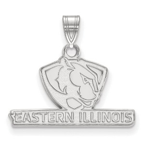 Black Bow Jewelry Sterling Silver Eastern Illinois Panthers NCAA Small Pendant - 1 of 3
