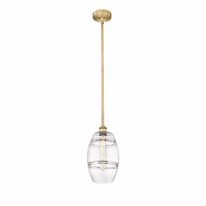 Vaz - 1 Light Stem Hung Mini Pendant In Industrial Style-9.38 Inches Tall and 8 Inches Wide - 1 of 1