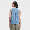 Women's Denim Tie-Front Utility Vest - Universal Thread™ - 2 of 3