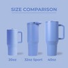HydroJug Sport - Stainless Steel Tumbler with Straw, Vacuum Insulated, Leakproof Water Bottle, Ergonomic Design, Dishwasher Safe - 4 of 4