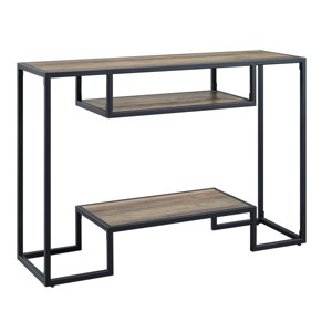 Syemin Console Tables 43" Modern Gold Console Table Narrow Entryway Table Slim Sofa Table Hallway Entryway Console Table, Beige, 48.5"*14.5"*30.5" - 1 of 4