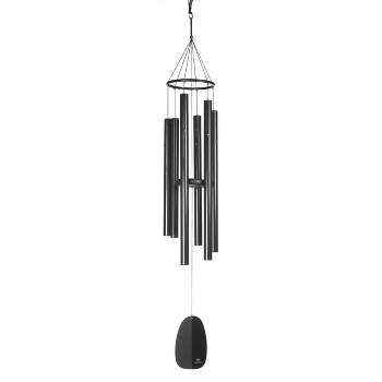 Woodstock Wind Chimes Signature Collection, Windsinger Chimes of Athena, Black 44'' Wind Chime WWAA