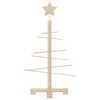Wooden Christmas Tree Natural wood Solid pine wood and bamboo Small - 3 of 4
