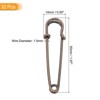 Unique Bargains Metal DIY Blankets Crafts Brooch Making Home Sewing Large Safety Pins 32 Pcs - 2 of 4