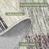 Area Rug, Home Decor Washable Modern Geometric Rug - Non-Slip Stain Resistant Belgian Velvet Neutral Farmhouse Carpet - 2 of 4