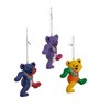 Kurt Adler Resin Ornaments for Christmas Tree, Grateful Dead Bears (Set of 3) - 2 of 4