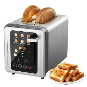 WHALL ULTRA 2 Slice Toaster, Touchsreen Toaster 2 Slice, Stainless Steel Toaster, Bread Toaster, Bagel Toaster with Wide Slot - 1 of 4