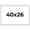 PosterPalooza | Sculpted White Picture Frame - UV Acrylic, Backing Board, Hanging Hardware Included - 2 of 4