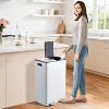Coucheta 16 Gal Dual Trash Can - Stainless Steel Double Compartment with Lid, Inner Bucket & Step Pedal for Home & Office, Available in Colors - 4 of 4