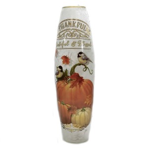 Stony Creek 23.5 Inch Thankful & Blessed Super Re-Lit Colossal Vase Autumn Novelty Sculpture Lights - 1 of 3