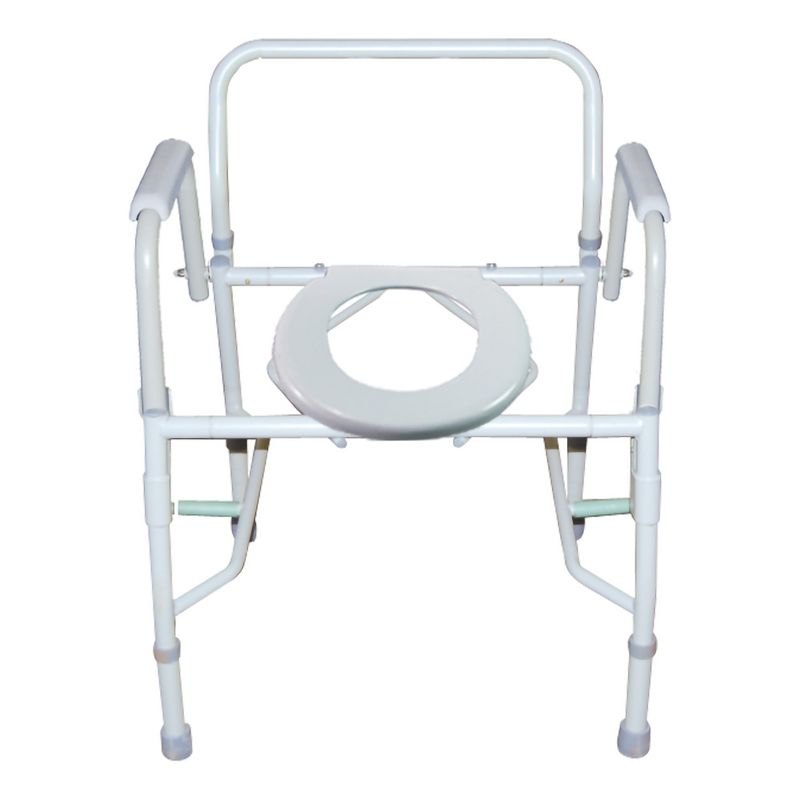 McKesson Commode Chair Drop Arms Steel Back Bar up to 300 lbs 1  Ct, 4 of 6