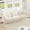 Modern Sectional Chenille Fabric Sofa Couch,3 Seater Slipcovered Sofa Couch With Soft Multiple Big Pillows,Sofa Living Room-Maison Boucle - 3 of 4