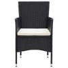 VidaXL Patio Dining Chairs 4 pcs Poly Rattan Black - 4 of 4