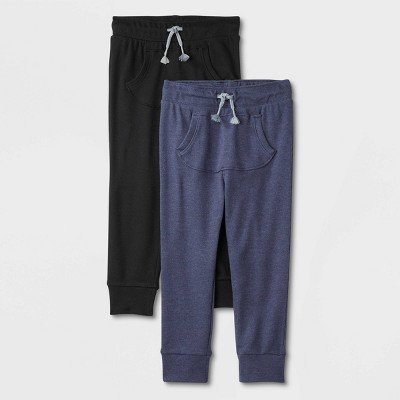 Essentials Boys' Fleece Jogger Sweatpant, Navy, 2T