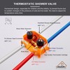 CASAINC 3-Spray Patterns 9 Inches Wall Mount Dual Shower Heads (Thermostatic Valve Included) - 4 of 4
