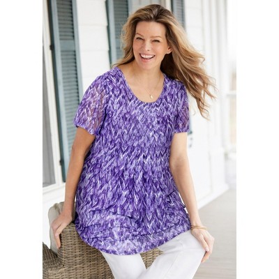 Woman Within Miracle Mesh Overlay Tunic