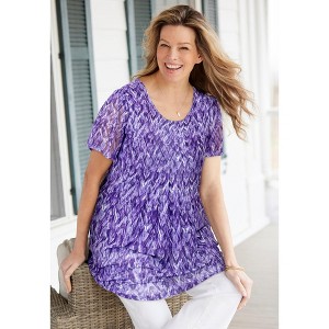 Woman Within Miracle Mesh Overlay Tunic - 1 of 4