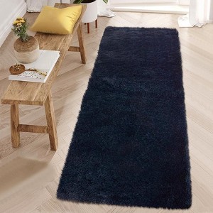 Luxury Modern Plush Fluffy Velvet Rug 5 x 8 ft, Faux Wool Rugs with  Non-Slip & Washable,for Bedroom Living Room Nursery - 1 of 4