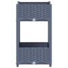 vidaXL Raised Bed 15.7"x15.7"x28" Polypropylene - 4 of 4
