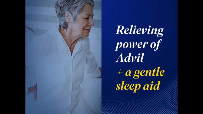 Advil PM Pain Reliever/Nighttime Sleep Aid Caplets - Ibuprofen (NSAID) - 120ct, 2 of 11, play video