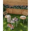 3 Pieces Patio Set Outdoor Wicker Bistro Set All-Weather Rattan Deck Conversation Set of 3 with Table & Cushions for Deck Patio Balcony Backyard - 2 of 4