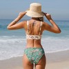 Women's Boho Chic Floral Print Tassled Tie Reversible Bikini Set - Cupshe - 4 of 4
