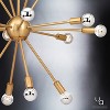 Urban Ambiance Luxury Modern Chandelier,  25-1/2"H x 24.167"W,  Brushed Bronze Finish, UHP2523 - 4 of 4