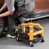 VEVOR Rolling Shop Stool, Heavy-Duty Pneumatic Garage Seat with 300 lbs Capacity,Roller Creeper Seat, 360° Swivel Padded Workshop Stool, Black&Yellow - 2 of 4
