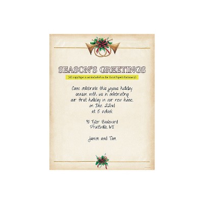 Great Papers Holiday Stationery Antique Horns 80/Pack (2015050)