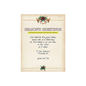 Great Papers Holiday Stationery Antique Horns 80/Pack (2015050) - 1 of 1