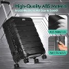 Luupatchy Luggage Sets 3 Piece PC ABS Hardside Lightweight Suitcase with 4 Universal Wheels TSA Lock Cary On 20 24 28 Inch - 4 of 4