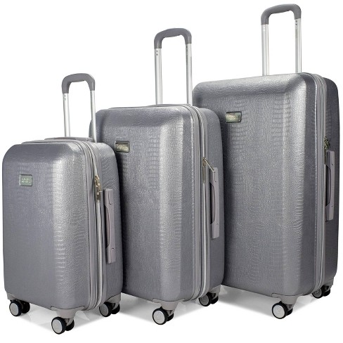 Badgley Mischka Expandable Luggage Set in Pink