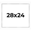 PosterPalooza | Modern Shadow Box 1" Depth White Picture Frame - UV Acrylic, Backing Board, Hanging Hardware - 2 of 4
