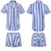 ADR Women's Lightweight Button Down Pajama Set, Short Summer Pjs - 4 of 4