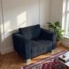1-Seater Plush Cloth Sofa Chair with High Legs & Easy Cleaning - 2 of 4