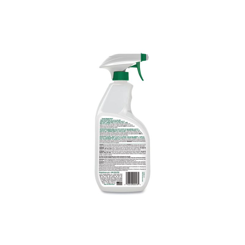Simple Green Crystal Industrial Cleaner/Degreaser, 24 oz Spray Bottle, 12/Carton, 2 of 6