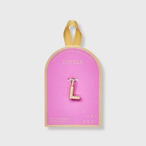 14K Gold Dipped Pearl Letter Charm - A New Day™ Gold - 1 of 2