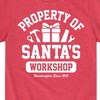 Boys' - Instant Message - Property Of Santas Workshop Christmas Short Sleeve Graphic T-Shirt - 2 of 4