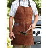 Outset Grill Leather Cooking Apron Brown - 2 of 3