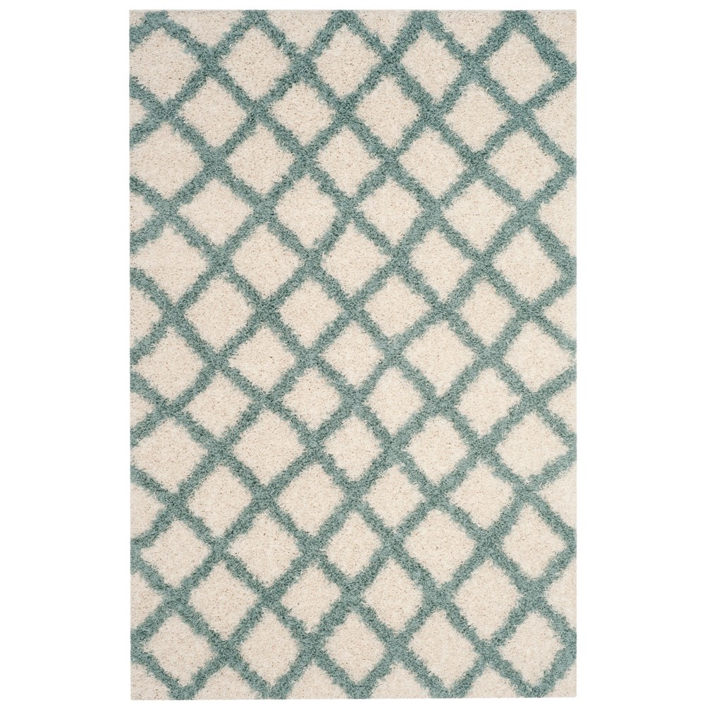 3'x5' Geometric Loomed Accent Rug Ivory/Green - Safavieh