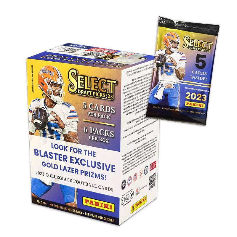 2023 Panini NFL Select Draft Picks Football Trading Card Blaster Box, 2 of 4
