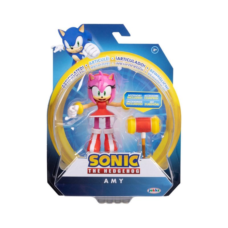 Sonic the Hedgehog Modern Amy with Hammer Wave 6, 3 of 10