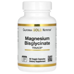 Magnesium Bisglycinate, High Absorption Albion Minerals, 60 Veggie Capsules - 1 of 3