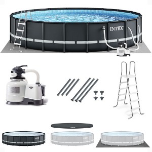 INTEX Above Ground Swimming Pool Set, Ultra XTR 26ft x 52in with Sand Filter Pump - Round Frame - Heavy-Duty Outdoor Pool for Home, Backyard, and - 1 of 4