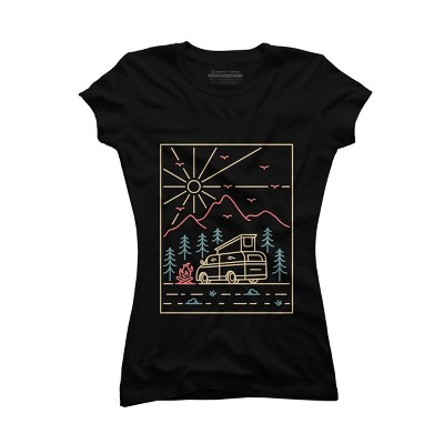 Junior's Design By Humans Camper 2 By VEKTORKITA T-Shirt