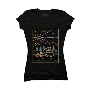 Junior's Design By Humans Camper 2 By VEKTORKITA T-Shirt - 1 of 3