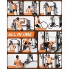 Home Gym All in One, 2200LBS Squat Rack Power Cage with Smith Bar, LAT Pull-Down, Cable Systems, Leg Hold-Down and More Attachments - 3 of 4