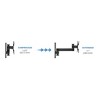 Mount-It! Full Motion Retractable Monitor Wall Mount, VESA Bracket for Computer Screens up to 30 Inches, Articulating Arm Fits Screens up to 30 Inches - 4 of 4